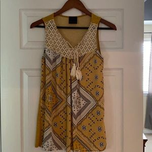 Boho handkerchief top.